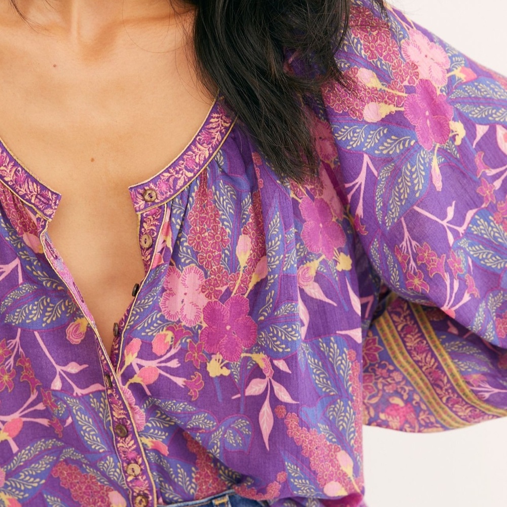 Spell Bianca Blouse in Wisteria
